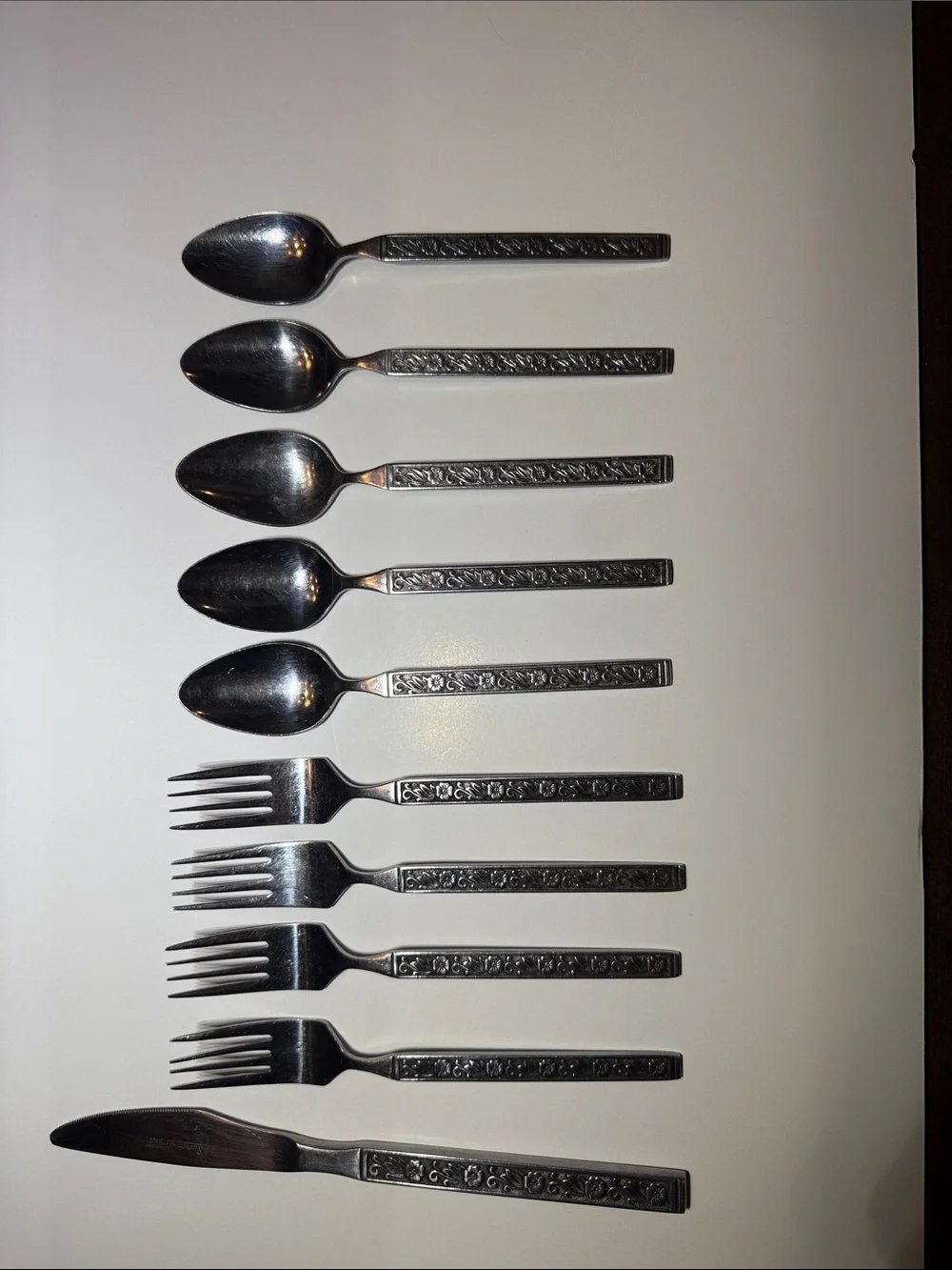 Gold Standard Japan - Night Blossom Stainless Steel Flatware Set - 10 Pc